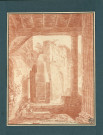25 - Intérieur de cour / Hubert Robert , [Rome], [1761]