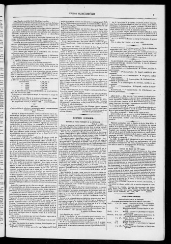20/03/1852 - L'Union franc-comtoise [Texte imprimé]