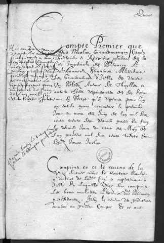 Comptes de la Ville de Besançon, recettes et dépenses, Compte de Nicolas Grandmougin (1er juin 1637 - 31 mai 1638)