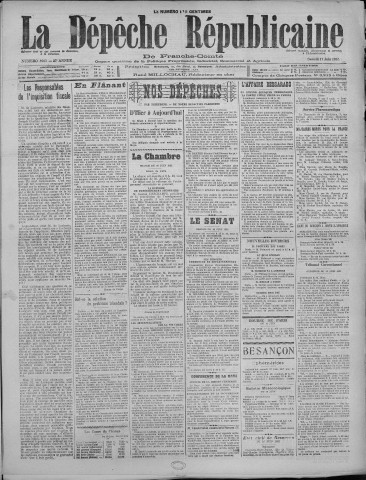 17/06/1922 - La Dépêche républicaine de Franche-Comté [Texte imprimé]