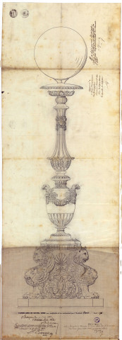 Demande d'enlèvement des armoiries rappelant la papauté : pétition (1793) ; bris d'une cloche : procès-verbal de constat (1803) ; demande de travaux par la Fabrique : rapport (1820) ; construction et aménagement du perron : délibération du conseil municipal, soumission, correspondance (1862-1863) ; démolition des échoppes adossées à l'église : correspondance (1870) ; travaux : délibération du conseil municipal, actes d'engagement, correspondance (1875-1911) ; réparations : délibérations du conseil municipal, devis, plan, correspondance (1920-1937).