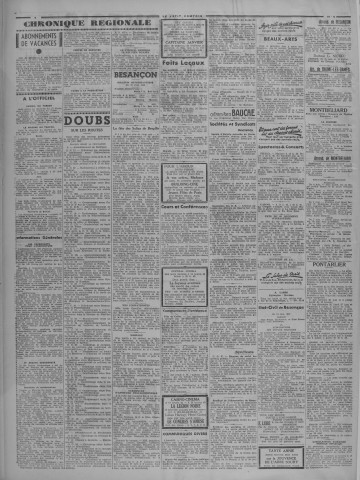 19/06/1938 - Le petit comtois [Texte imprimé] : journal républicain démocratique quotidien
