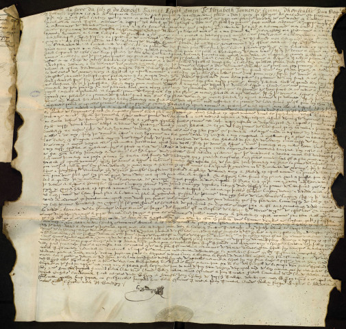 Ms 1296-5 - Testaments provenant de l'officialité de Besançon : 1639