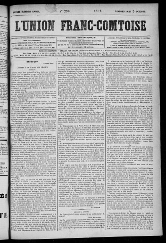 05/10/1883 - L'Union franc-comtoise [Texte imprimé]