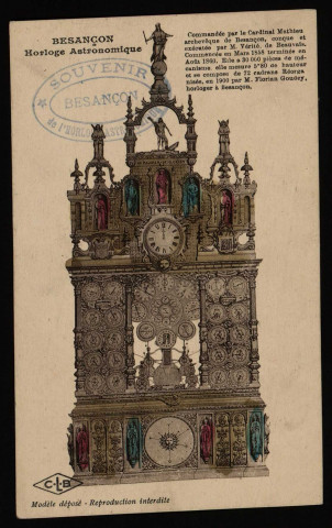 Besançon - Horloge Astronomique [image fixe] , Besançon : Etablissements C. Lardier - Besançon, 1914 /1918