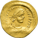 A.GX.198 - pièce de monnaie ; tremissis