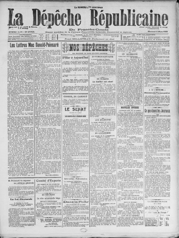 05/03/1924 - La Dépêche républicaine de Franche-Comté [Texte imprimé]