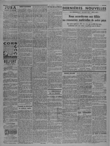 12/06/1940 - Le petit comtois [Texte imprimé] : journal républicain démocratique quotidien