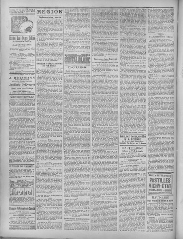 25/09/1919 - La Dépêche républicaine de Franche-Comté [Texte imprimé]