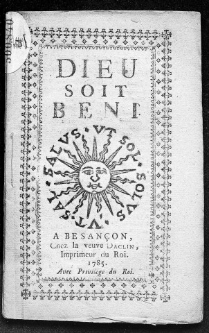 1785 - Dieu soit béni [Texte imprimé]