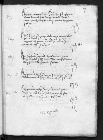 Comptes de la Ville de Besançon, recettes et dépenses, Compte de Pierre de Chaffoy (1er janvier - 31 décembre 1509) Manquent les 10 premiers folios