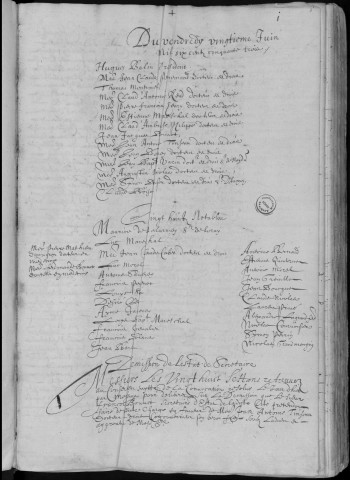 Registre des délibérations municipales 20 juin 1653 - 23 juin 1656