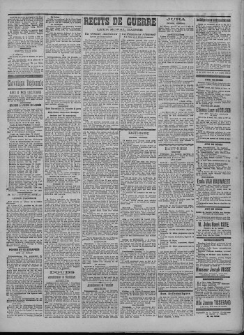15/04/1915 - La Dépêche républicaine de Franche-Comté [Texte imprimé]