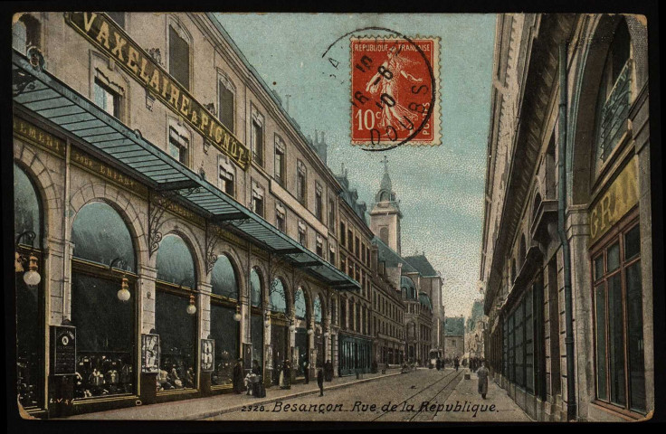 Besançon - Rue de la République [image fixe] , Besançon : L. V. & Cie, 1904/1910