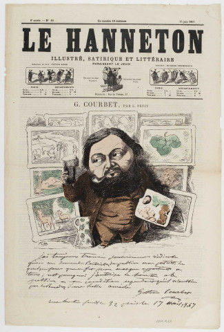 Journal Le Hanneton [G.Courbet, par L. Petit] - Paris