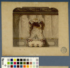 Chambre à coucher du duc d'Aumont ; côté du lit / Pierre-Adrien Pâris , [S.l.] : [P.-A. Pâris], [1700-1800]