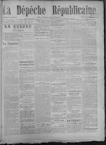 12/10/1917 - La Dépêche républicaine de Franche-Comté [Texte imprimé]