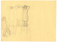 Punition, dessin de Léon Delarbre