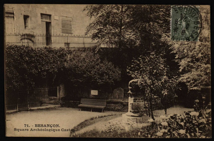 Besançon - Besançon - Square archéologique - Entrée des Souterrains. [image fixe] , Besançon : J. Liard, édit. Besançon, 1905/1908