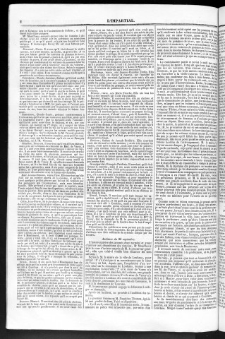 25/09/1840 - L'Impartial [Texte imprimé] : feuille politique, littéraire et commerciale de la Franche-Comté
