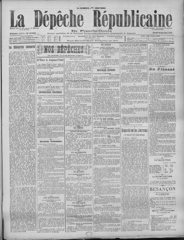 16/10/1924 - La Dépêche républicaine de Franche-Comté [Texte imprimé]