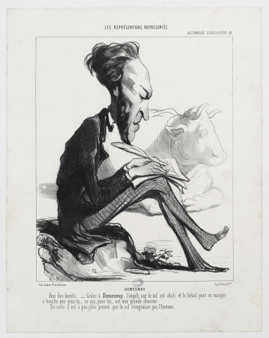 Demesmay [image fixe] / Honoré Daumier , Paris : chez Aubert Pl. de la Bourse ; Imp. Aubert & Cie, 1848/1850