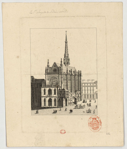 Paris, Sainte Chapelle [Image fixe] : vue de l'extérieur , 1700/1779