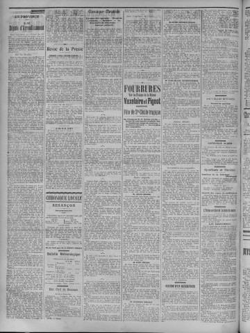 01/12/1908 - La Dépêche républicaine de Franche-Comté [Texte imprimé]