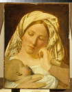 Maternité ou La Vierge à l'Enfant. Portrait présumé de Louise Pradier et de son fils John