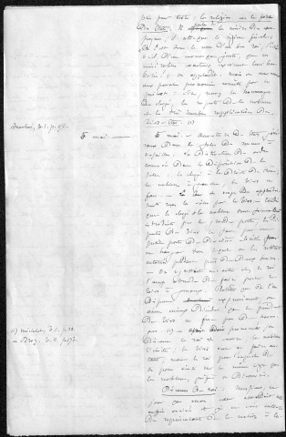 Ms 2905 - Tome I. Alfred Darimon. Notes sur la Révolution française.