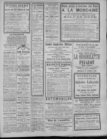 10/07/1921 - La Dépêche républicaine de Franche-Comté [Texte imprimé]