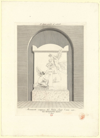 Tombeau d'Angelo Emo [image fixe] / Anto. Canova scolpi, Pieo. Fontana inc. , 1792