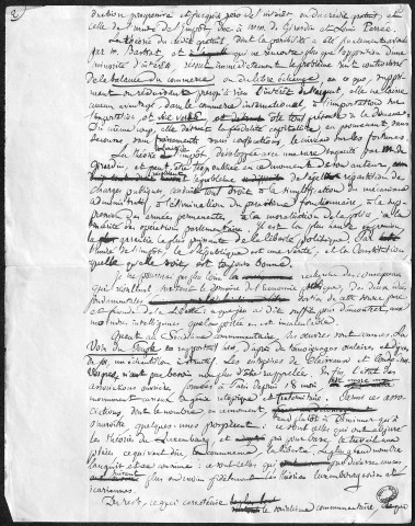 Ms 2875 - Tome II. Pierre-Joseph Proudhon. Notes et écrits divers.