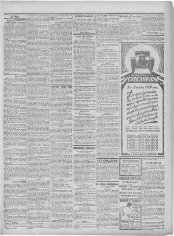 22/07/1927 - Le petit comtois [Texte imprimé] : journal républicain démocratique quotidien