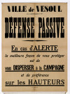Défense passive, Vesoul, affiche
