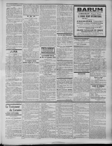 08/09/1931 - La Dépêche républicaine de Franche-Comté [Texte imprimé]