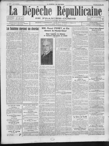 20/05/1931 - La Dépêche républicaine de Franche-Comté [Texte imprimé]