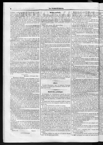 30/03/1844 - Le Franc-comtois - Journal de Besançon et des trois départements