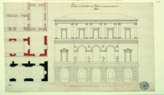 Plans et élévation d'un palais récemment construit à Forli (1810) / Pierre-Adrien Pâris , [S.l.] : [P.-A. Pâris], 1810