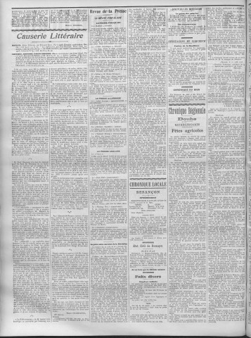 25/08/1908 - La Dépêche républicaine de Franche-Comté [Texte imprimé]