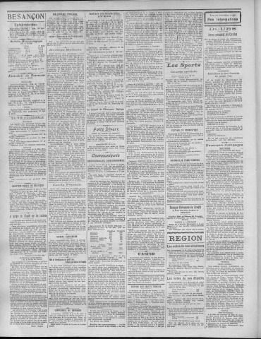 03/06/1921 - La Dépêche républicaine de Franche-Comté [Texte imprimé]