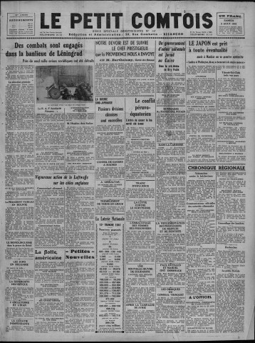 02/08/1941 - Le petit comtois [Texte imprimé] : journal républicain démocratique quotidien