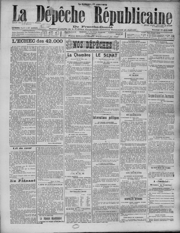 11/06/1926 - La Dépêche républicaine de Franche-Comté [Texte imprimé]