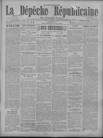 16/11/1920 - La Dépêche républicaine de Franche-Comté [Texte imprimé]