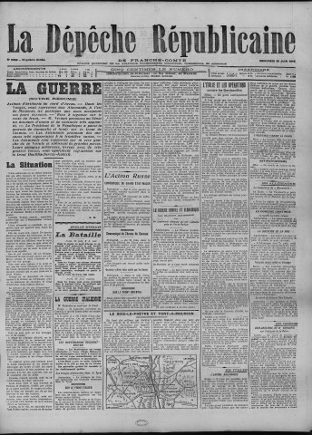 30/06/1915 - La Dépêche républicaine de Franche-Comté [Texte imprimé]