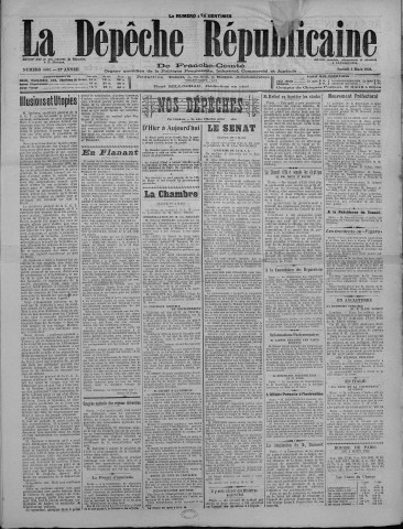 04/03/1922 - La Dépêche républicaine de Franche-Comté [Texte imprimé]