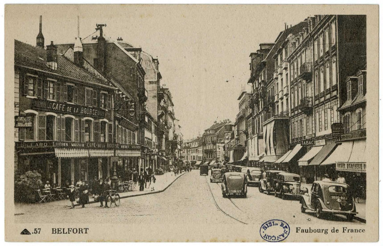 Belfort (places - rues) (F-90, cartes postales)