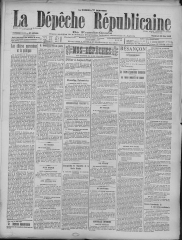 22/05/1925 - La Dépêche républicaine de Franche-Comté [Texte imprimé]
