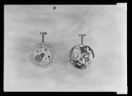 39MDT288 - Mouvements de montres électroniques : négatif (noir et blanc).
