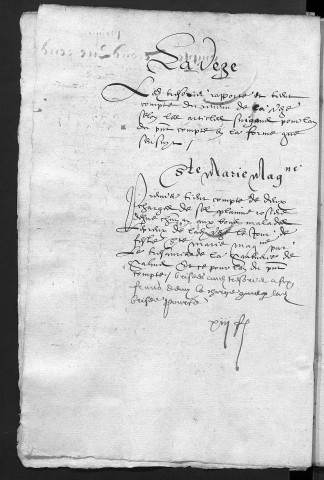 Comptes de la Ville de Besançon, recettes et dépenses, Compte de Jehan Laussard (1er juin 1614 - 31 mai 1615)